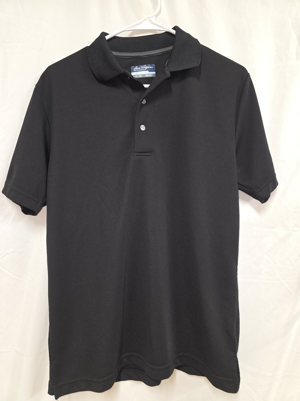 Hogan Black Men's Polo Shirt with Button Placket Small